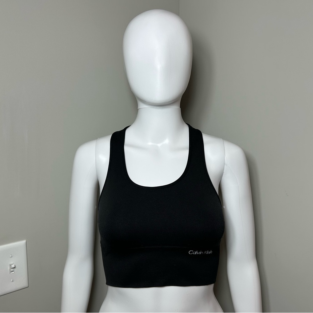 Calvin Klein Performance Racerback Sports Bra - Picture 3 of 4